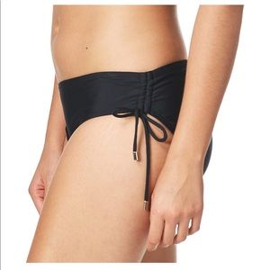 Calvin Klein Women's Side Shirred Bikini Swimsuit Bottom Large Black (1)